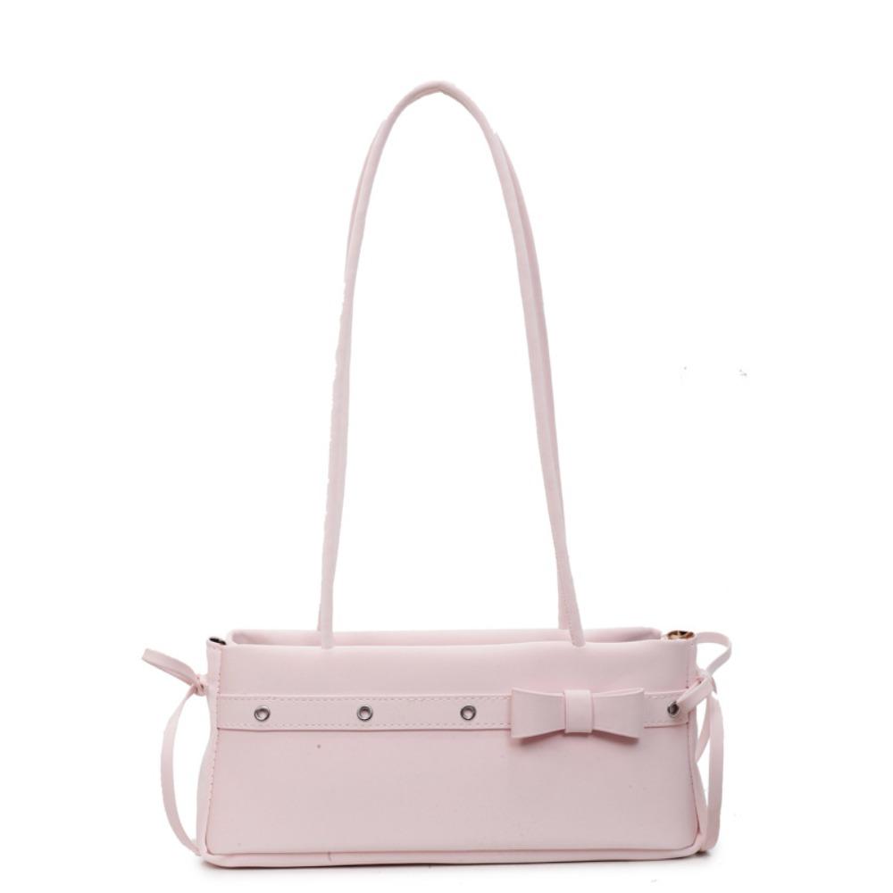 

Сумка на плечо с бантом, сумка под мышку Y2K, повседневная сумка под мышку, женская розовый