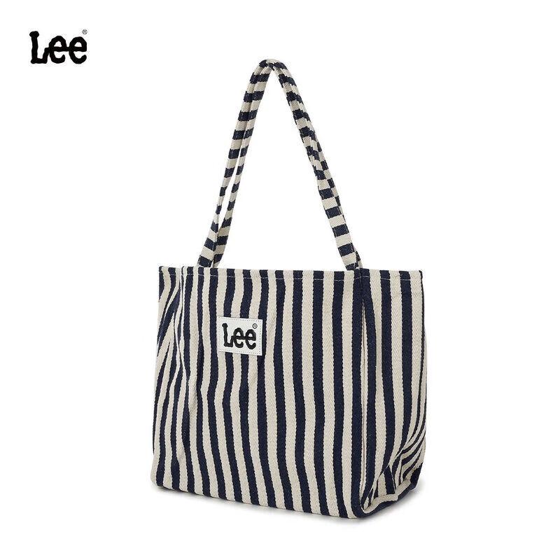 Lee Striped Canvas Tote Shoulder Bag