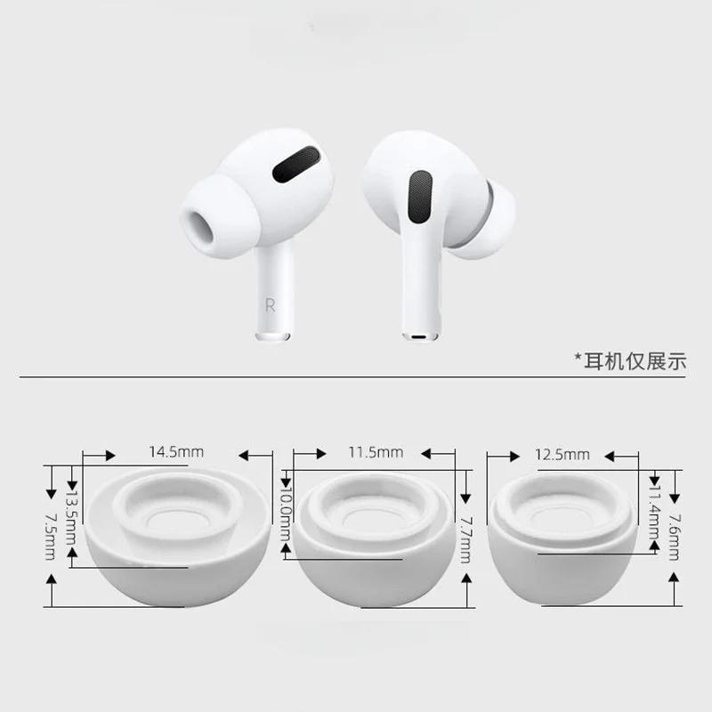 1set Memory Foam Ear Pads For Airpods Pro Wireless Bluetooth Earphones Silicone Ear Covers Caps Earphone Earpads Eartips