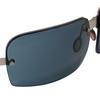 Used PRADA sunglasses silver clear navy half rim ladies men unisex unisex