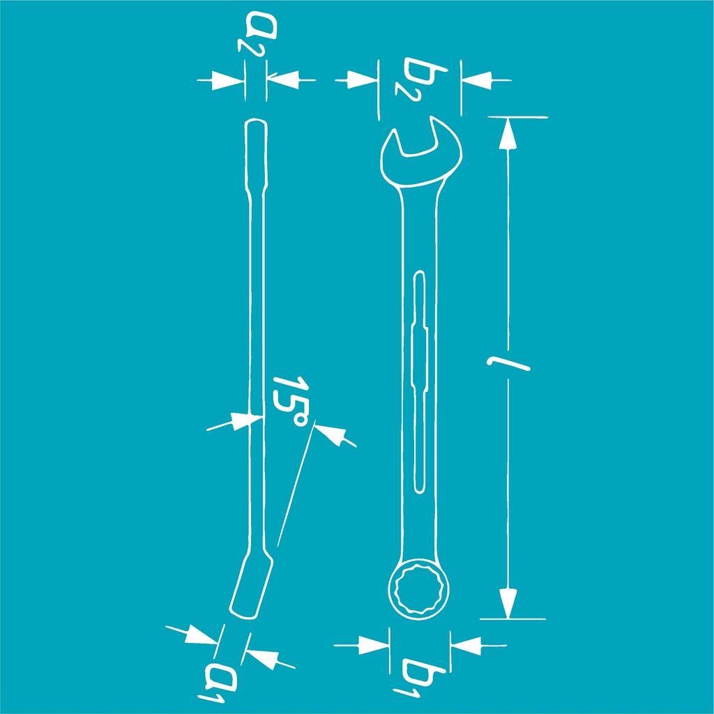 HAZET Combination Wrench Imported from [Officially Japan] 600LG-41