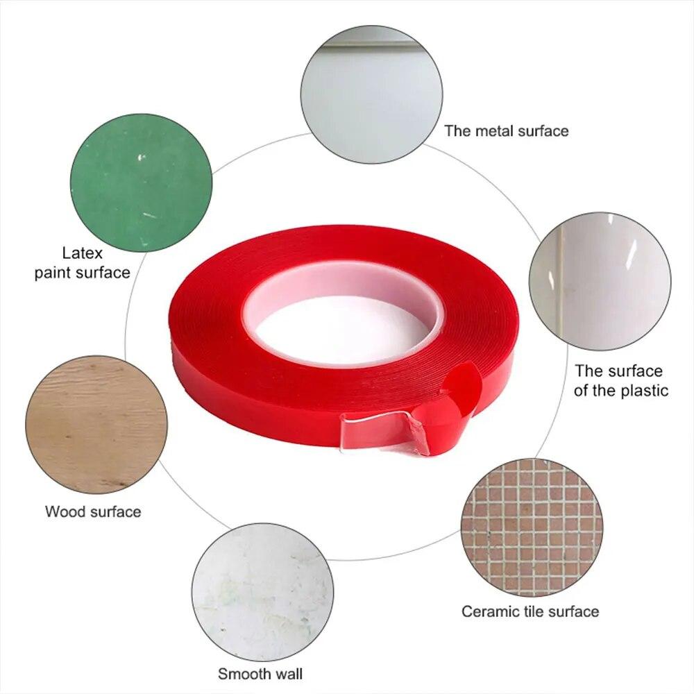 Double Sided Acrylic Clear Adhesive Tape,Double-sided Acrylic Foam Adhesive Tape,Double-sided Transparent Adhesive Tape 10mm