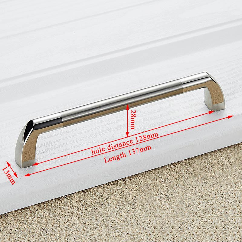 KAK Zinc Alloy Modern Cabinet Handles Kitchen Cupboard Door Pulls Drawer Knobs Handles Wardrobe Pulls Furniture Handle