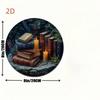 Vintage Art Deco Library Tin Sign Office Home Wall Decor Metal Plaque