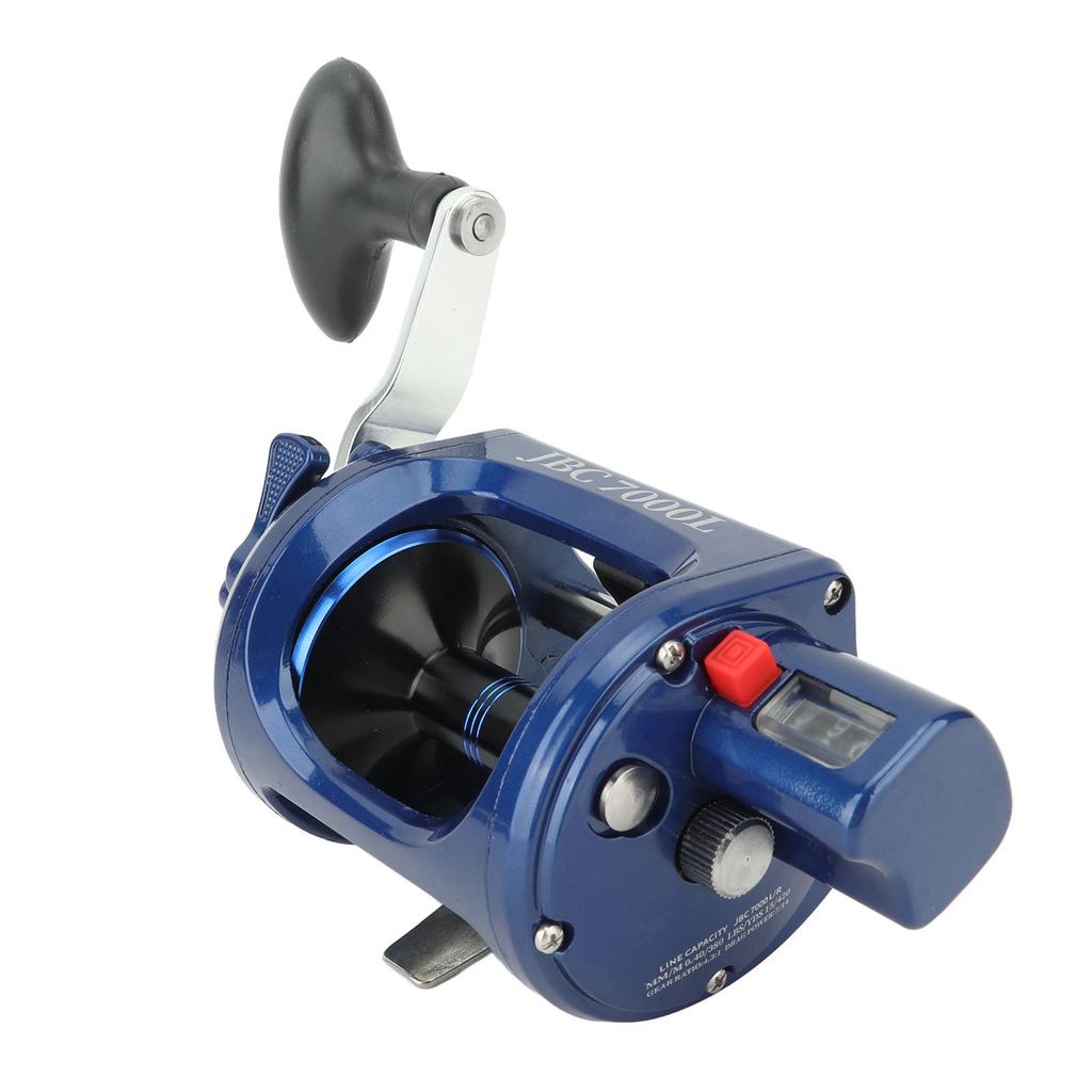 Baitcasting Fishing Reel Round Baitcaster Reel Smooth Powerful Saltwater Inshore Surf Trolling Reel JBC7000L