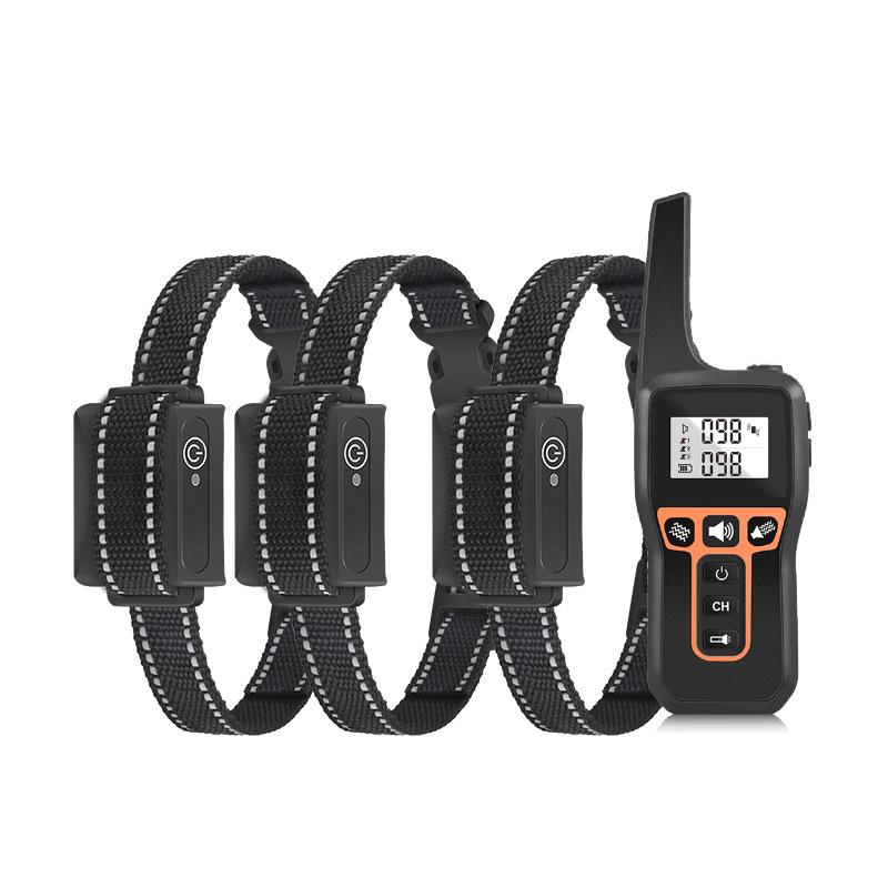 Multi-Color Dog Training Collar with Wireless Remote Control - Customizable Anti-Disturbance Bark Stopper.