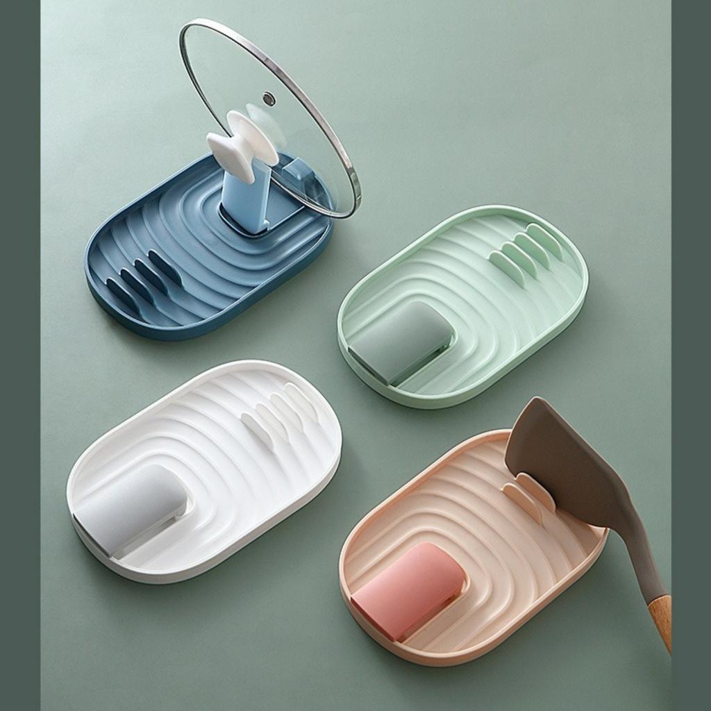Spoon Rest For Stove Top, Multifunctional Foldable Pot Lid Holder, Pan Pot Cover Lid Racks For Kitchen Gadgets Shelf Stand Holder Home Utensils