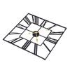 Wall Clock Iron Paint Art Roman Numeral Modern Fashionable Silent Large Wall Clock for Living Room
