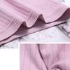 Women's Flat Cornered Underwear With Thread, Plus Size High Waist Underwear