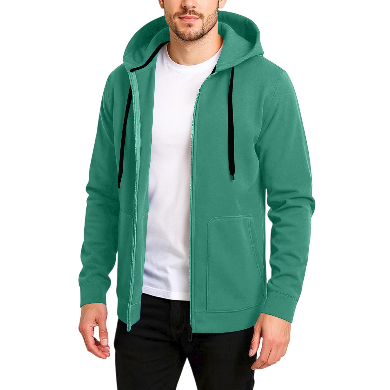 

Men s Loose Leisure Hooded Hood Hoodie L зелений