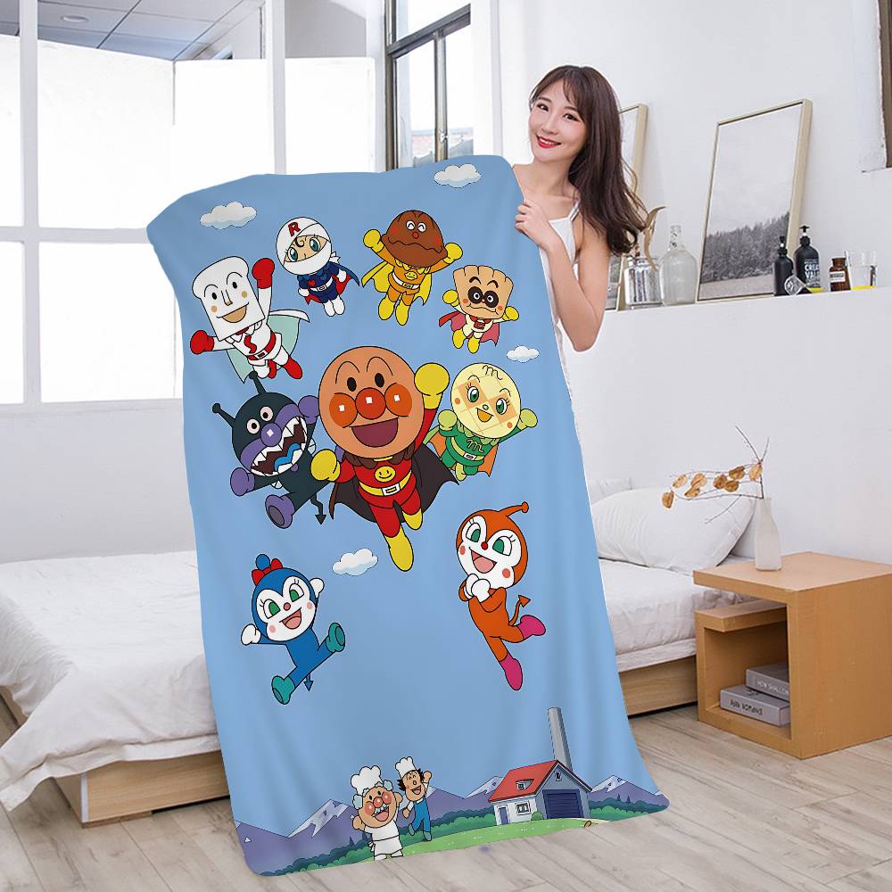 Anime A-Anpanmans Microfiber Printed Beach Towel Mountain Climbing Yoga Beach Swimming Running Absorbent Soft Towel