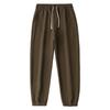 Unisex Schwere Armeegrün Twill Jogginghose: Gemütliche, gerippte Freizeit-Sportbekleidung für Frühling & Herbst