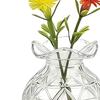 5/10Pcs Mini Glass Vase Refrigerator Magnet Home Office Kitchen Locker Fridge 3D Miniature Flower Vase Magnetic Decoration Ornament