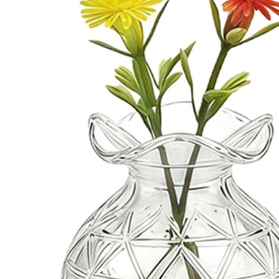 5/10Pcs Mini Glass Vase Refrigerator Magnet Home Office Kitchen Locker Fridge 3D Miniature Flower Vase Magnetic Decoration Ornament
