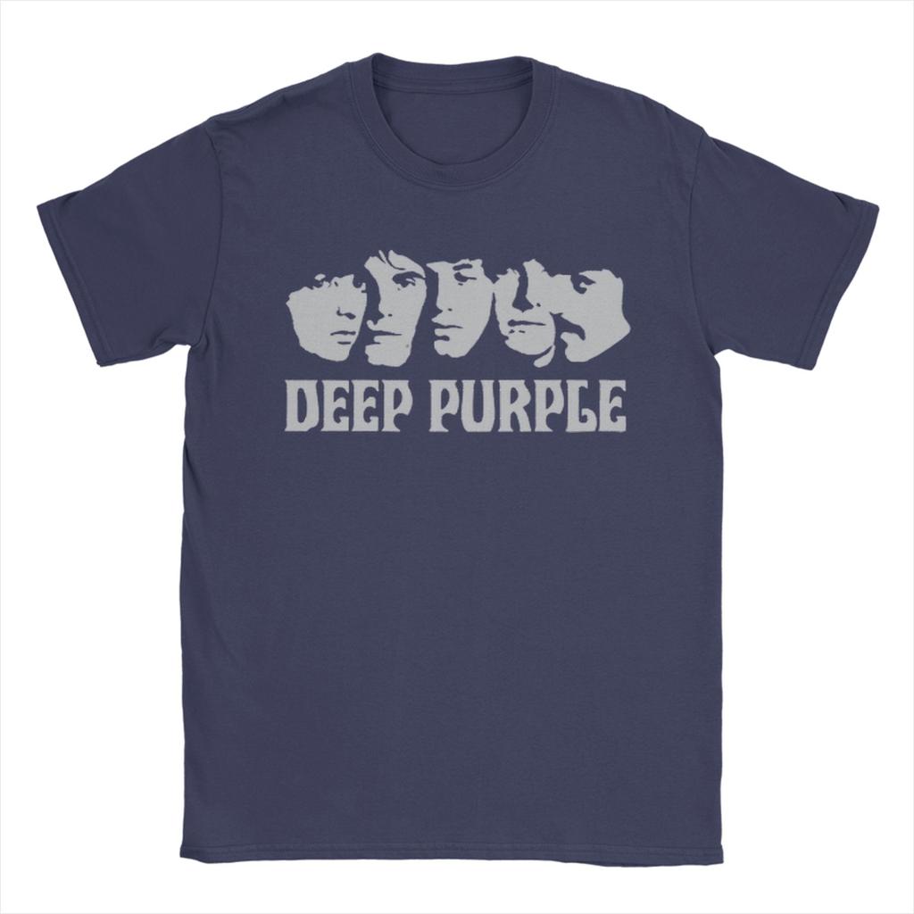 Casual Band Deep Purple Art TShirt Unisex O Neck 100 Cotton T Shirt Short Sleeve Tees Summer Tops