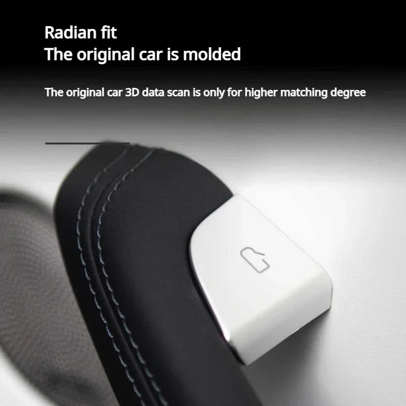 Car Door Switch Patch Trim Cover for Tesla Model 3 Highland Model Y Juniper 2025 Opening Button Protective Stickers Accessories