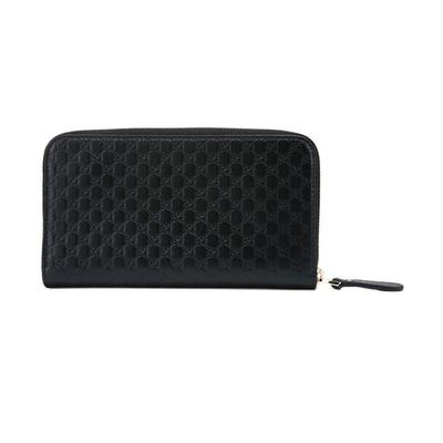 Cow Leather Wallet Men's Black 449391-BMJ1G-1000