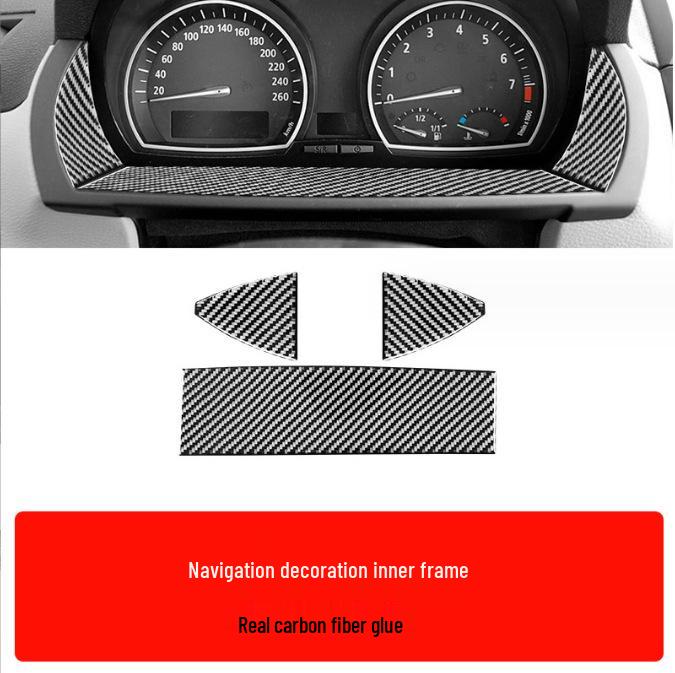 

BMW X3 E83 (06-10) Наклейки для отделки центральной консоли и ручки переключения передач из углеродного волокна