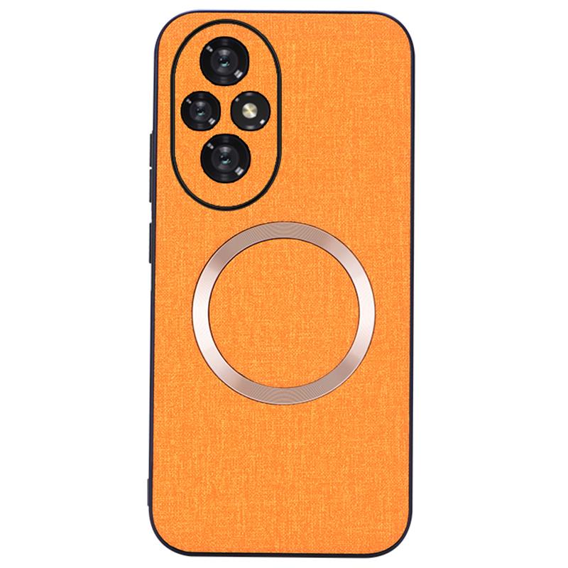 For Honor 200 5G Magnetic Case TPU+Cloth Phone Cover Smooth Touch