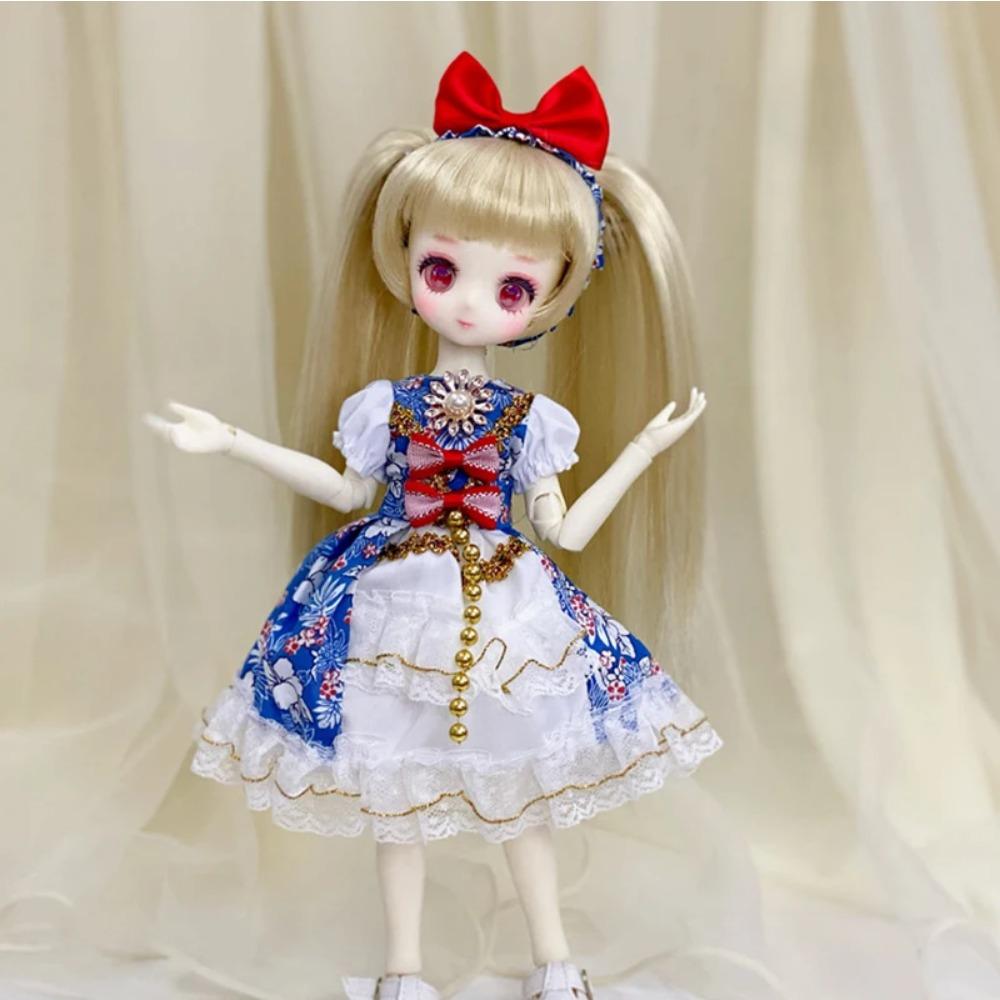 Fashion 1/6 Bjd Doll Clothes Accessories Princess Dress 30cm Doll Clothes Suit Loli Dress Up Skirt Girls Kids Doll Toy Gift