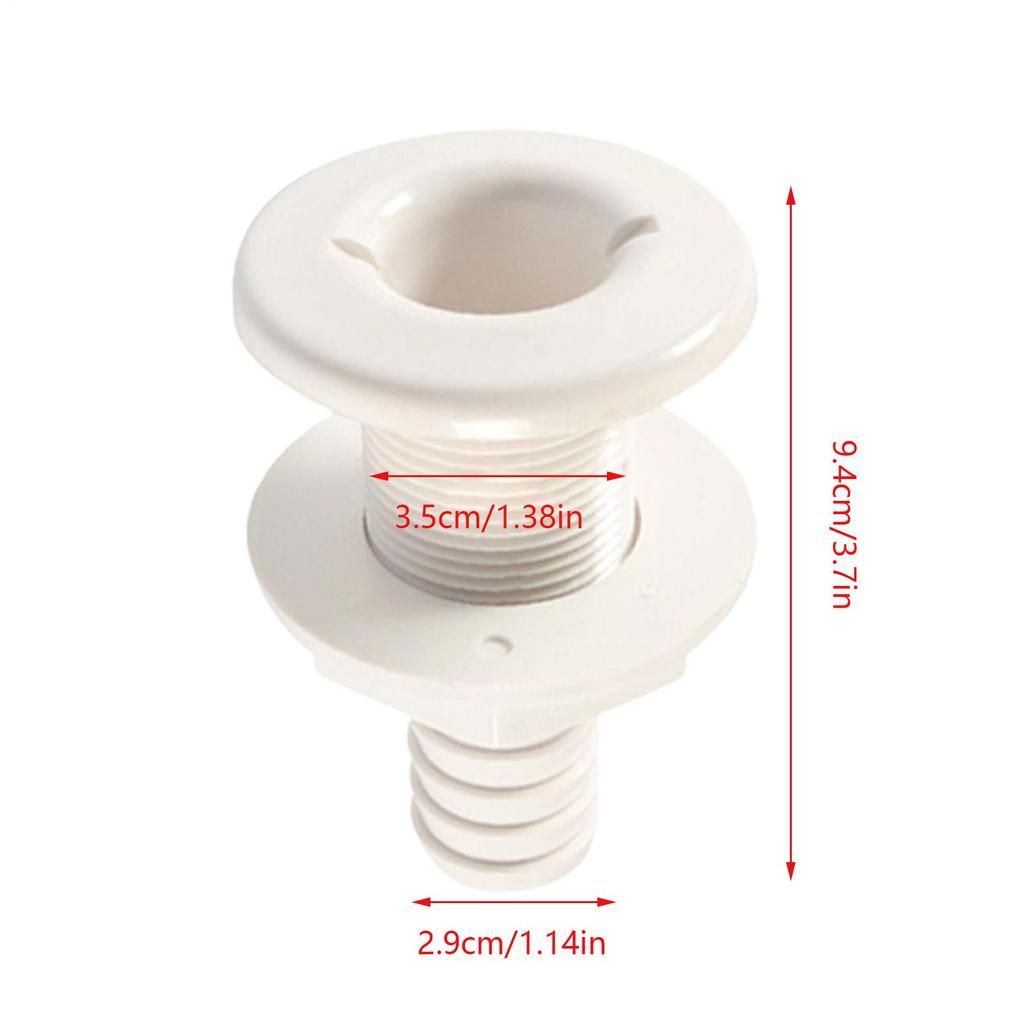 Through Hull Fittings For Boats Yacht Plumbing Fitting Straight Floor Deck Drain For Marine Kayak Boats Water Bilge Yachts