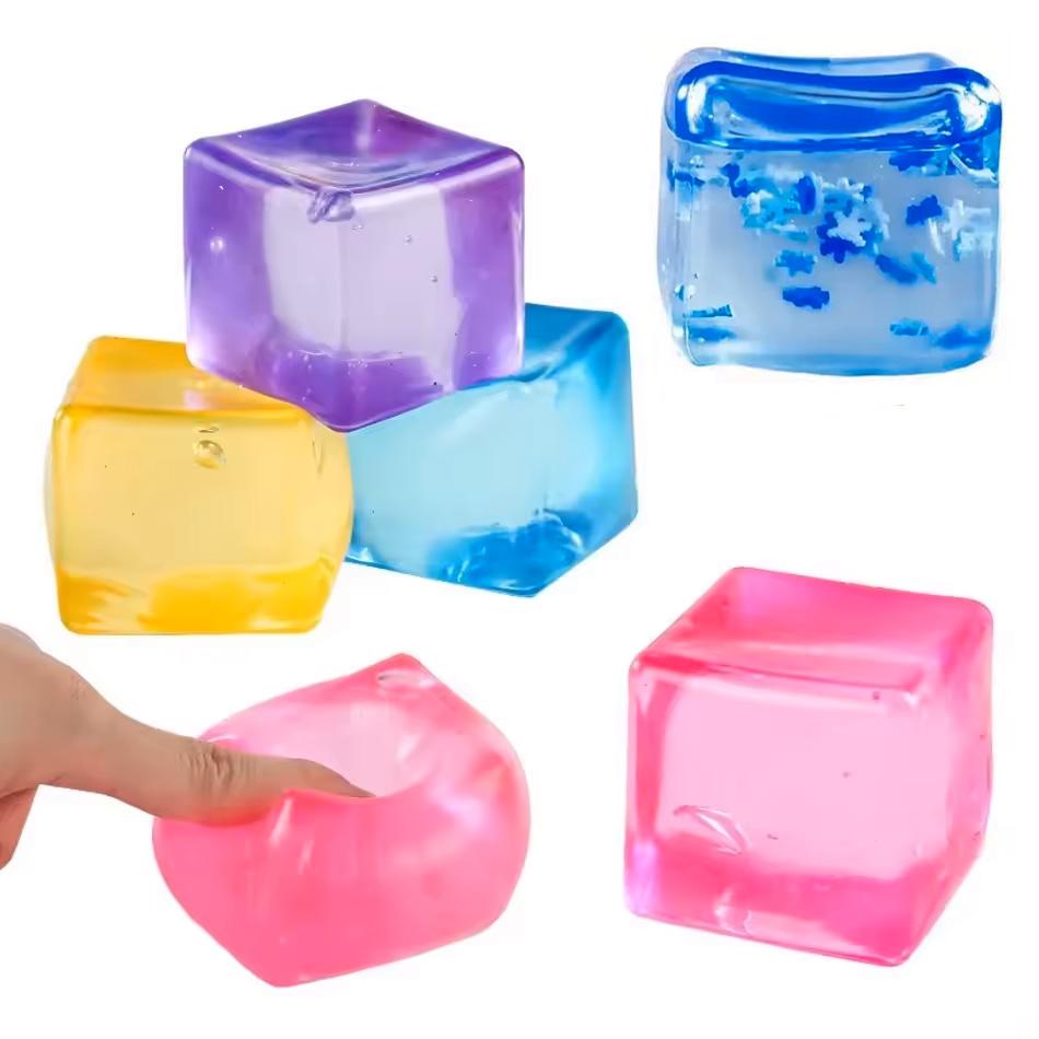 Hot Style Schylling Snow Ball Crunch NeeDoh Squishy Fidget Toy White Crunch Snow Ball Crunch Stress Relief Toy