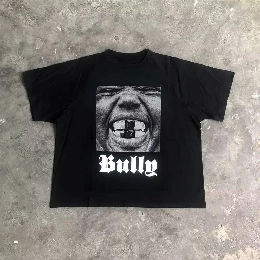 

Футболка с принтом Srog Drift Bullying Kanye West, подходит для уличного кэжуал стиля, винтажной хип-хоп и рэп моды 4XL