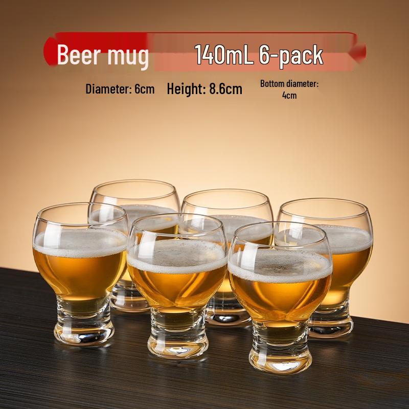 Shangqi 140ML Glass Beer Mug Set