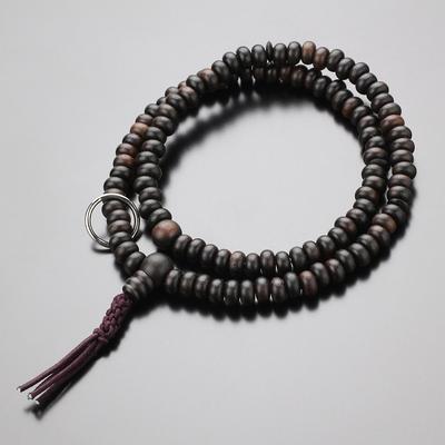 Dua Boncuğu Bileziği 108 Boncuk Soto Zen Çizgili Abanoz Dua Boncuğu Bileziği Erkekler Kadınlar İçin Dünyevi Arzular İçin Dua Boncuğu 108 Boncuk Muska