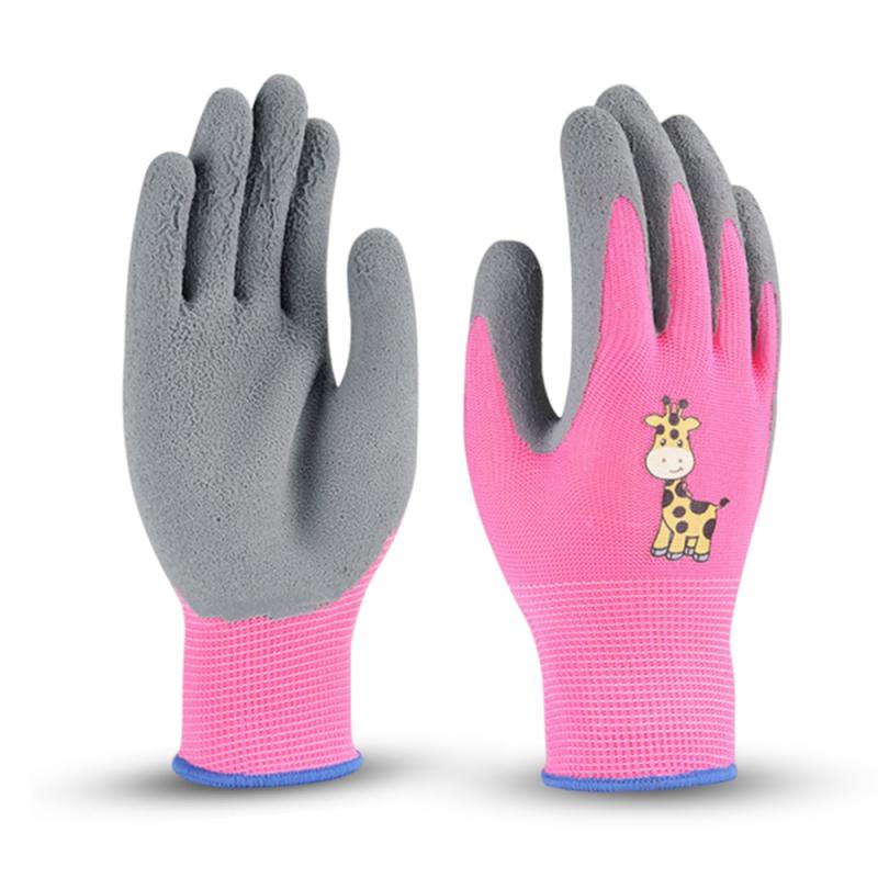 Gardening Gloves Kids Durable Waterproof Garden Work Gloves Non-Slip Children Safety Yard Work Gloves Portable Garden Supplies