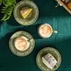French Garden Luxury Coffee Cup & Saucer Gift Set: Elegant Mug with Saucer