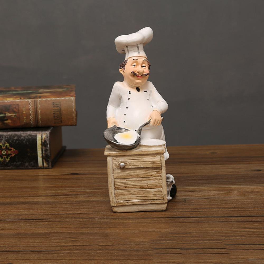 Handwerk Bauernhaus Konditorei Dekoration Simulierte Küchenchef-Figur Festival Dekoration