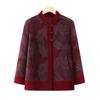 Elderly Women's Plush Lined Winter Jacket