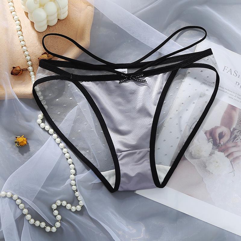 Color Block Lace Transparent Nylon Panties - New Girls' & Ladies' Briefs