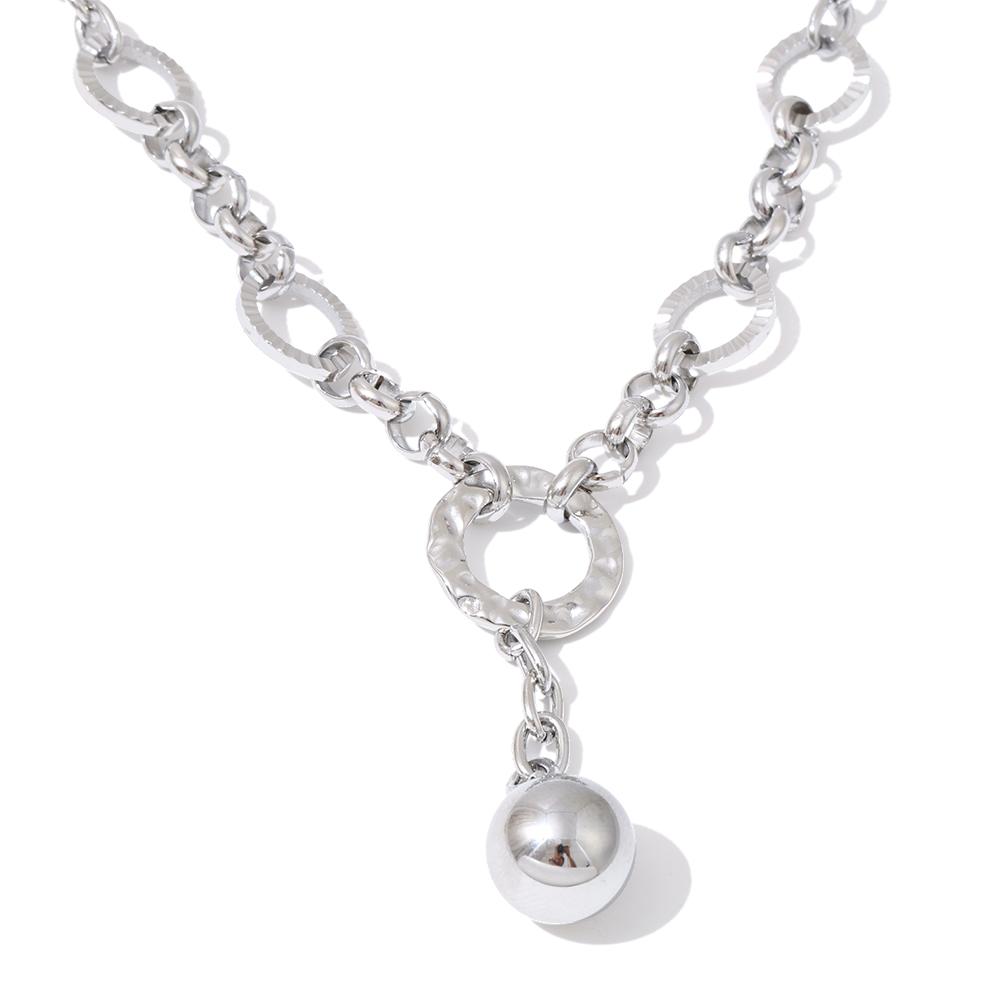 Eetit High Quality Stainless Steel Chain Round Ball Pendant Necklace Gold & Platinum PVD Plated Waterproof Distinctive Jewelry