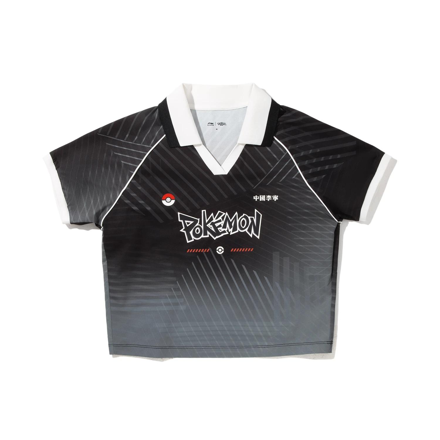 

Li Ning X Pokemon Коллаборативная Простая Повседневная Удобная Футболка с V-образным вырезом, с принтом букв, с коротким рукавом, Женская футболка APLV688-3 XL