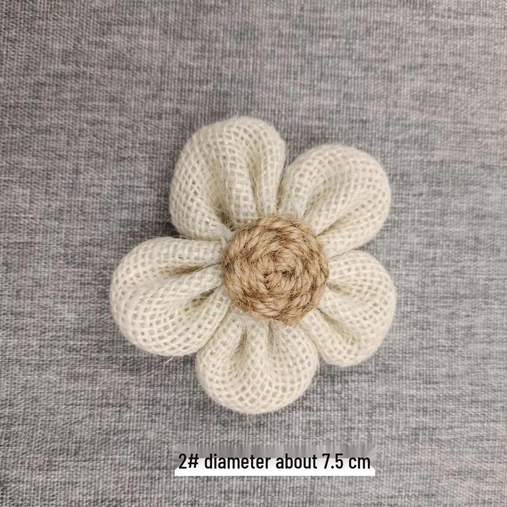 Coș cu flori din in făcut manual: Decor pălărie cu fundă trandafir 3D pentru bricolaj și activități artizanale pentru grădiniță