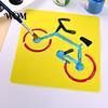 Reusable Paint Stencil 6 Pcs Painting Template Stencils, 5.5x5.9 Inch Washable DIY PP Plastic Art Stencils for Wood Paper Fabric, Home Decor