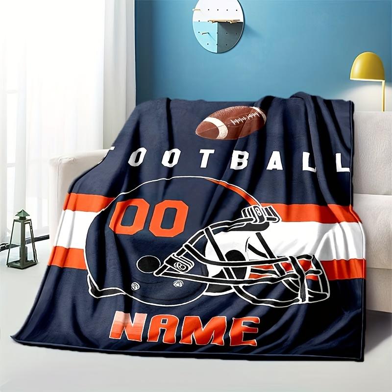 Football Fans Customize Your Name Blanket Warm Comfortable And Soft Blankets Are Suitable For Home Chairs Office Sofas Sofas Office Camping And Gifts