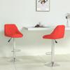 Day and Night - Day and Night Kitchen Stools 2 Units Red Synthetic Leather