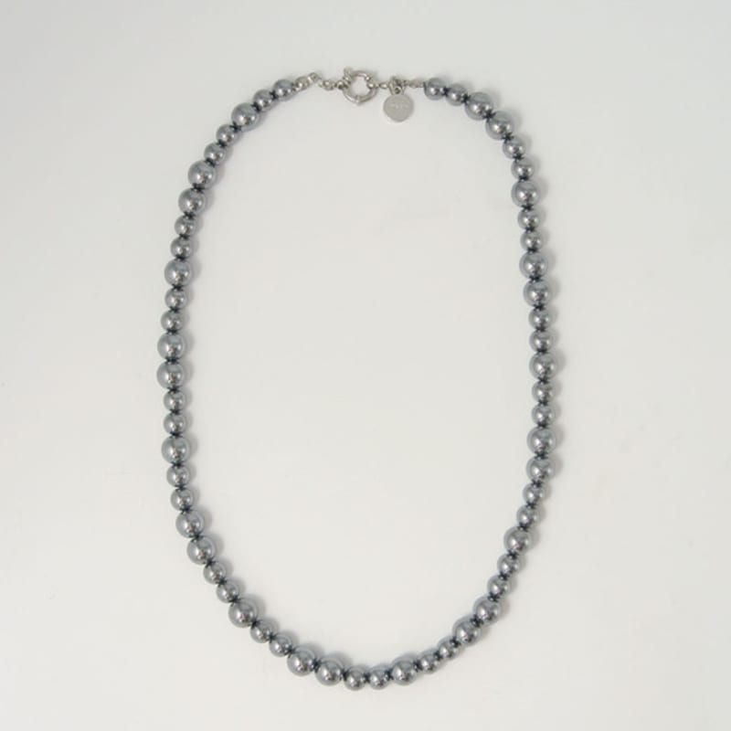 objet213 Bubble Metallic Grey Necklace