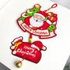 1Pc Bell Festive Decor Paper Pendant Handmade Cartoon Pendant DIY Door Hanging Christmas Wind Chime Christmas