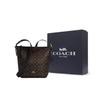 Coach Duffle 23 Fashion Zipper Closure PVC Crossbody Shoulder Bag Medium Women Bags Dark-Brown C2819-IMAA8