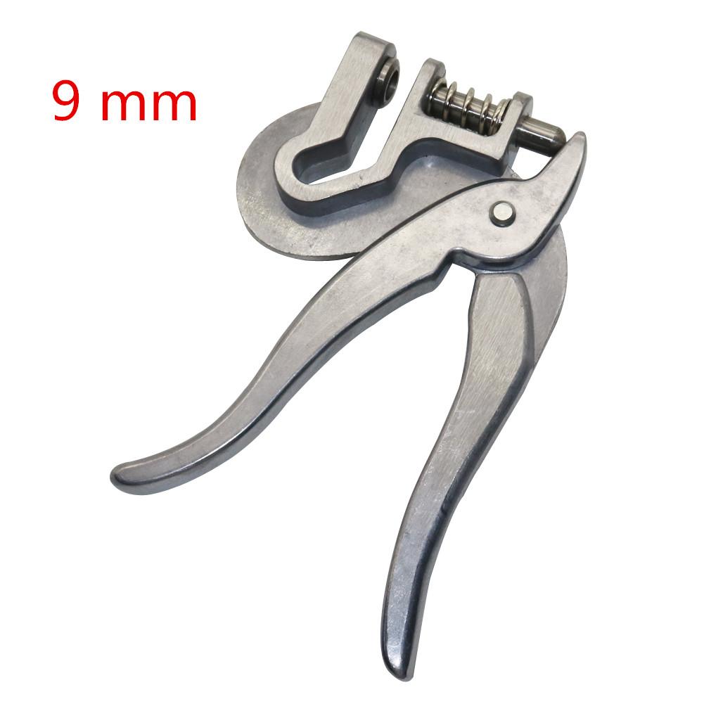 1 pièce 8mm/9mm Pince Perforatrice d'Identifiants Auriculaires Animaux Bétail Mouton Porc Cheval Perforatrice de Trous en Acier Inoxydable Équipement d'Identification Animale