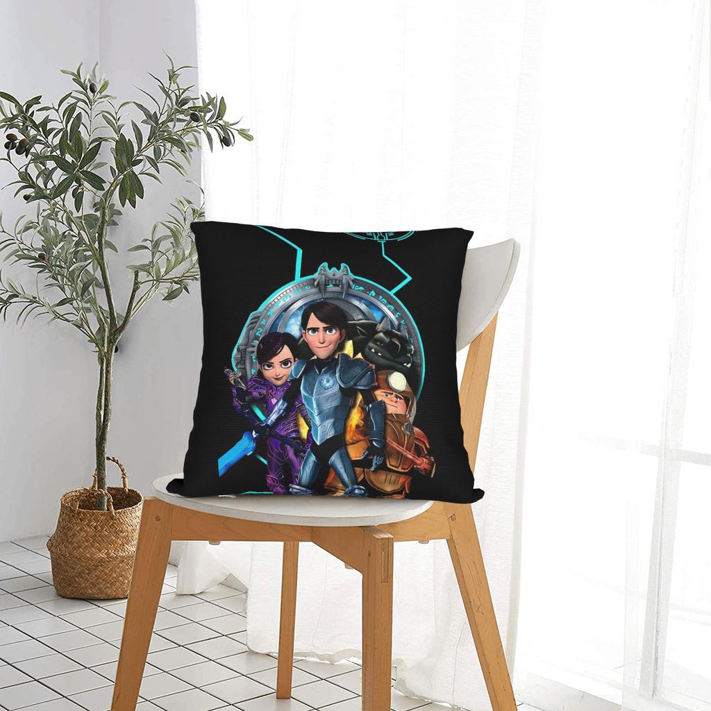 Federe Federe Vintage per Cuscino Trollhunters Tales Of Arcadia per Divano Letto Soggiorno Copricuscino Quadrato