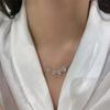 Titanium Steel Four-leaf Clover Necklace Female, A Multi-wear Niche Design Advanced Sense Light Luxury Love Collarbone Chain Neck Chain