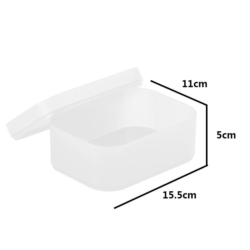 Cosmetics storage box Transparent matte drawer with lid Dust-proof grid finishing box Desktop makeup brush storage box