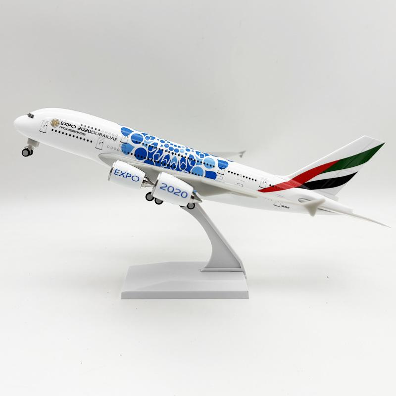 

1 Набор 1/240 A380 Серия Авиалиний 30 см Авиалинии Модель самолета из смолы Коллекционные настольные аксессуары Модель самолета Украшение комнаты