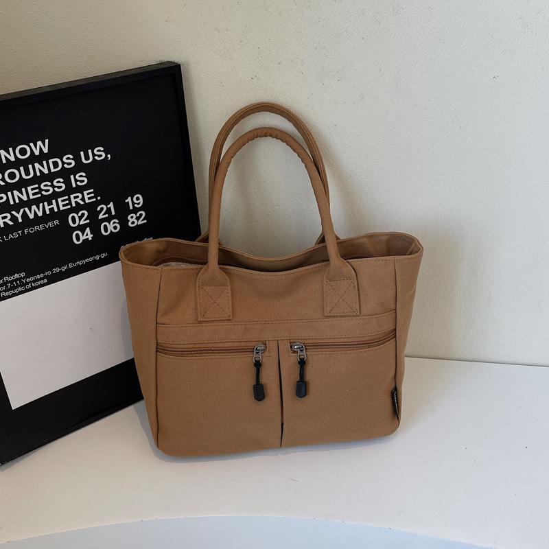 Fashion Trend Casual Texture Large Capacity Bag 2025 Spring New Foreign Style Women Niche Shoulder Tote Bag