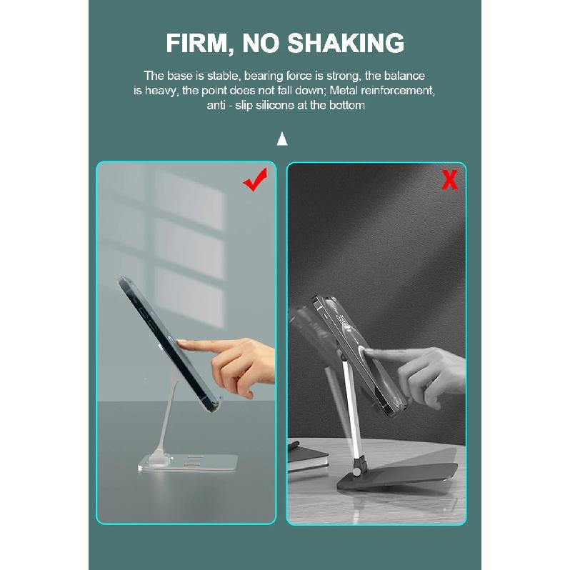 Universal All Aluminum Alloy Foldable Desk Phone Holder Mount Stand For Mobile Phone Holder For Tablet Desktop Metal Holder